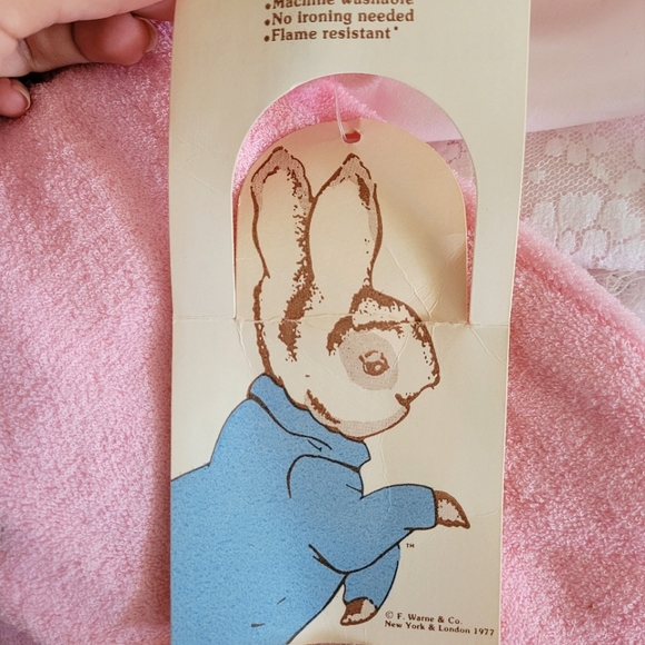 NWT Vintage Beatrix Potter Originals Embroidered Baby Footed Onsie Peter Rabbit - Picture 5 of 8